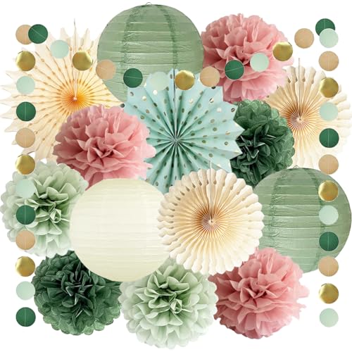 Salbeigrün Rosa Party Deko Olivgrün Seidenpapier Pompons Creme Papierlaterne Papierfächer Papier Girlande für Brautparty Babyparty Geburtstagsdeko Grün Hochzeit Dekorationen Salbeigrün Rosa Party Deko Olivgrün Seidenpapier Pompons Creme Papierlaterne Papierfächer Papier Girlande für Brautparty Babyparty Geburtstagsdeko Grün Hochzeit Dekorationen von FETETIJD