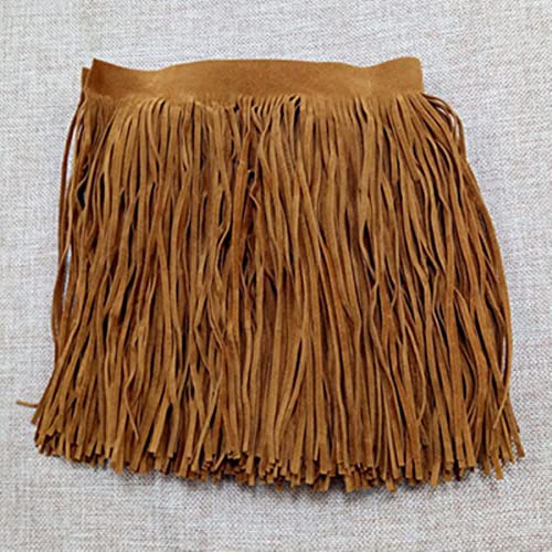 5M 15cm Leder Wildleder Quaste Spitze Verdicken Band für Handtasche Gepäck Kleidung Nähzubehör Handbuch DIY Dekoration-15cm-5Meters,Hellbraun1 5M 15cm Leder Wildleder Quaste Spitze Verdicken Band für Handtasche Gepäck Kleidung Nähzubehör Handbuch DIY Dekoration-15cm-5Meters,Hellbraun1 von FEWIHIWEAS