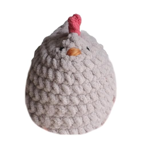 FEYLIE Plüsch-Huhn, niedliches Huhn-Plüsch-Huhn-Spielzeug, Stoff-Huhn-Dekorationen, Mamas und Mini-Huhn, gehäkeltes Stofftier für Kinder von FEYLIE
