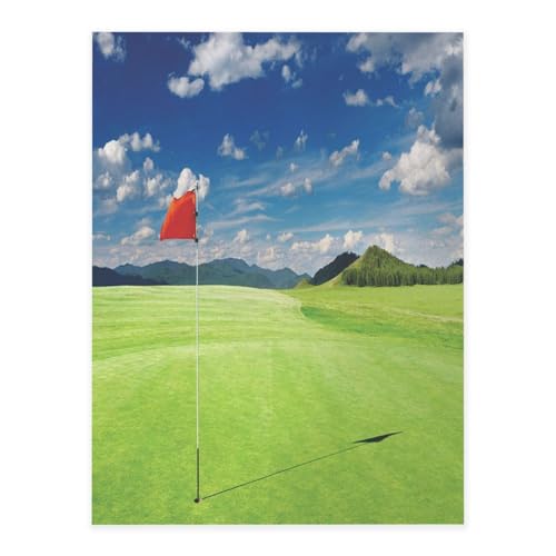 Dekor-Vinyl-Folien für glatte Oberflächen, Golffeld-Flaggenloch, Kristall-Aufkleber, transparent, wasserdicht, Aufkleber für Heimdekoration, abziehbare Tapete für Schränke, Arbeitsplatten, Schränke von FEYUNYAN