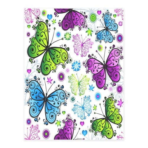 Dekor-Vinyl-Folien für glatte Oberflächen, bunt, Schmetterling, Kristall-Aufkleber, wasserdichte Aufkleber für Heimdekoration, Abzieh-Stick-Tapete für Schränke, Arbeitsplatten, Schränke, Tischmöbel von FEYUNYAN