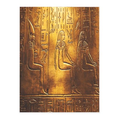 Dekorative selbstklebende Vinylbögen für glatte Oberflächen, Ägypten Hieroglyphen Kristallaufkleber, transparente wasserdichte Aufkleber für Heimdekoration, Abzieh-Stick-Tapete für Schränke von FEYUNYAN