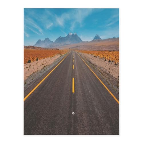 Dekorative selbstklebende Vinylbögen für glatte Oberflächen, Autobahnstraße, Wüstenkristallaufkleber, transparente wasserdichte Aufkleber für Heimdekoration, Abzieh-Stick-Tapete für Schränke von FEYUNYAN