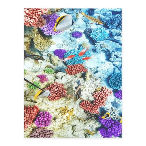 Dekorative selbstklebende Vinylbögen für glatte Oberflächen, Meeresboden, Unterwasserfisch, Kristall-Aufkleber, wasserdichte Aufkleber für Heimdekoration, Abzieh-Stick-Tapete für Schränke von FEYUNYAN