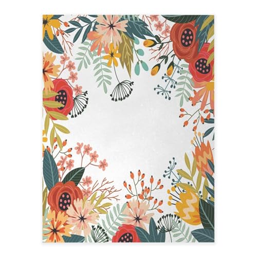 Dekorative selbstklebende Vinylbögen für glatte Oberflächen, Sommerblumen, botanischer Kristallaufkleber, wasserdichte Aufkleber für Heimdekoration, Abzieh-Stick-Tapete für Schränke, Arbeitsplatten von FEYUNYAN