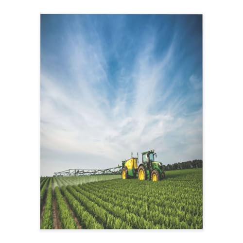 Dekorative selbstklebende Vinylbögen für glatte Oberflächen, Traktor Bauernhof, Kristallaufkleber, transparente wasserdichte Aufkleber für Heimdekoration, Peel Stick Tapete für Schränke von FEYUNYAN
