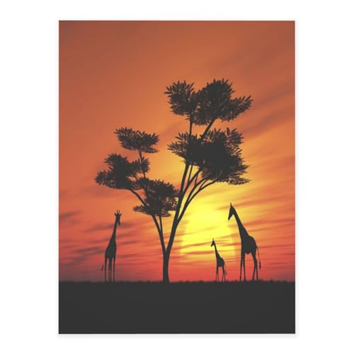 Dekorative selbstklebende Vinylbögen für glatte Oberflächen, lustiger afrikanischer Sonnenuntergang-Kristallaufkleber, transparente wasserdichte Aufkleber für Heimdekoration, Abzieh-Stick-Tapete für Dekorative selbstklebende Vinylbögen für glatte Oberflächen, lustiger afrikanischer Sonnenuntergang-Kristallaufkleber, transparente wasserdichte Aufkleber für Heimdekoration, Abzieh-Stick-Tapete für von FEYUNYAN