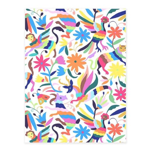 Dekorative selbstklebende Vinylbögen für glatte Oberflächen, mexikanische Otomi-Tiere, Kristall-Aufkleber, wasserdichte Aufkleber für Heimdekoration, Abzieh-Stick-Tapete für Schränke, Arbeitsplatten Dekorative selbstklebende Vinylbögen für glatte Oberflächen, mexikanische Otomi-Tiere, Kristall-Aufkleber, wasserdichte Aufkleber für Heimdekoration, Abzieh-Stick-Tapete für Schränke, Arbeitsplatten von FEYUNYAN
