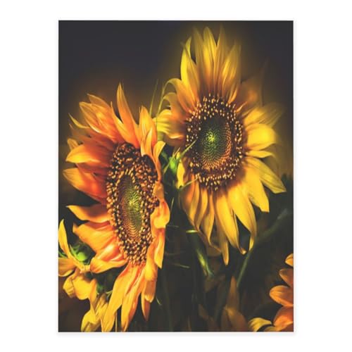 Dekorative selbstklebende Vinylbögen für glatte Oberflächen, orangefarbene Sonnenblumentapete, Kristallaufkleber, wasserdichte Aufkleber für Heimdekoration, Abzieh-Stick-Tapete für Schränke von FEYUNYAN