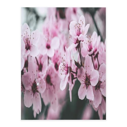 Dekorative selbstklebende Vinylbögen für glatte Oberflächen, rosa Kirschblüten, Kristall-Aufkleber, transparent, wasserdicht, Aufkleber für Heimdekoration, Abzieh-Stick-Tapete für Schränke von FEYUNYAN