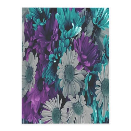 Dekorative selbstklebende Vinylbögen für glatte Oberflächen, violett-weißer floraler Kristallaufkleber, transparente wasserdichte Aufkleber für Heimdekoration, Abzieh-Stick-Tapete für Schränke von FEYUNYAN