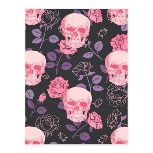 Dekorative selbstklebende Vinylbögen für glatte Oberflächen, violette Rose Schädel Kristallaufkleber, transparente wasserdichte Aufkleber für Heimdekoration, Abzieh-Stick-Tapete für Schränke Dekorative selbstklebende Vinylbögen für glatte Oberflächen, violette Rose Schädel Kristallaufkleber, transparente wasserdichte Aufkleber für Heimdekoration, Abzieh-Stick-Tapete für Schränke von FEYUNYAN