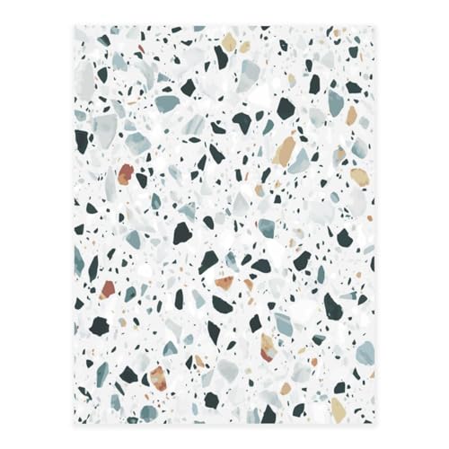 Dekorative selbstklebende Vinylfolien für glatte Oberflächen, Terrazzo-Marmor-Pastell-Kristallaufkleber, wasserdichte Aufkleber für Heimdekoration, Abzieh-Stick-Tapete für Schränke, Arbeitsplatten von FEYUNYAN