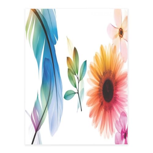Selbstklebende Vinylfolien für glatte Oberflächen, Blumenblätter, Kristall-Aufkleber, transparent, wasserdicht, Aufkleber für Heimdekoration, Abziehtapete für Schränke, Arbeitsplatten, Schränke von FEYUNYAN