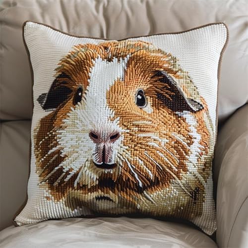 FFDONGTEGO Knüpfen Set Meerschweinchen Knüpfkissen Set mit Vordruck 43X43cm DIY Kissenbezug Zierkissen 3D Dekokissen Sofakissen für Sofa Schlafzimmer Zuhause Dekor FFDONGTEGO Knüpfen Set Meerschweinchen Knüpfkissen Set mit Vordruck 43X43cm DIY Kissenbezug Zierkissen 3D Dekokissen Sofakissen für Sofa Schlafzimmer Zuhause Dekor von FFDONGTEGO