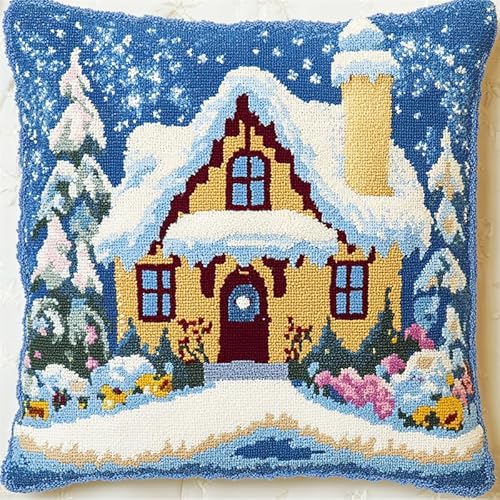 FFDONGTEGO Knüpfkissen Set Landschaft Knüpfen Set Erwachsene Anfänger Kissen 17x17 Inch 3D Stickset Kissenbezug Couchkissen Sofakissen Handarbeiten für Wohnzimmer Schlafzimmer FFDONGTEGO Knüpfkissen Set Landschaft Knüpfen Set Erwachsene Anfänger Kissen 17x17 Inch 3D Stickset Kissenbezug Couchkissen Sofakissen Handarbeiten für Wohnzimmer Schlafzimmer von FFDONGTEGO