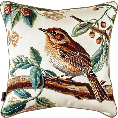 FFDONGTEGO Kreuzstich Kissen Set Vorgedruckt Vogel Kreuzstich Set Erwachsene Anfänger 11ct DIY Dekokissen Mit Stickgarn Sofakissen Mit Reißverschluss für Sofa Schlafzimmer 45X45cm FFDONGTEGO Kreuzstich Kissen Set Vorgedruckt Vogel Kreuzstich Set Erwachsene Anfänger 11ct DIY Dekokissen Mit Stickgarn Sofakissen Mit Reißverschluss für Sofa Schlafzimmer 45X45cm von FFDONGTEGO