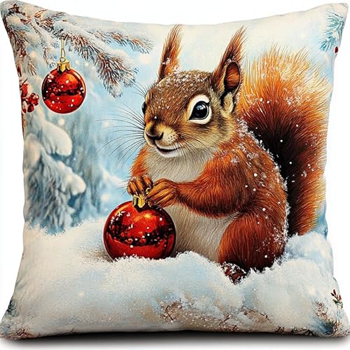 FFDONGTEGO Kreuzstichkissen Set Vorgedruckt Eichhörnchen Kreuzstich Set Erwachsene Vorgedruckt 11ct DIY Dekokissen Mit Stickgarn Sofakissen Mit Reißverschluss für Sofa Schlafzimmer 45X45cm FFDONGTEGO Kreuzstichkissen Set Vorgedruckt Eichhörnchen Kreuzstich Set Erwachsene Vorgedruckt 11ct DIY Dekokissen Mit Stickgarn Sofakissen Mit Reißverschluss für Sofa Schlafzimmer 45X45cm von FFDONGTEGO