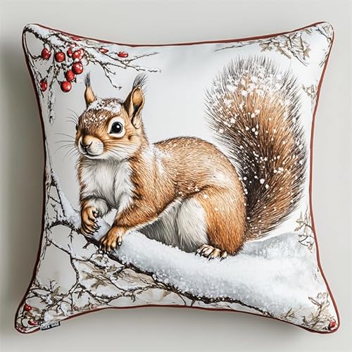 FFDONGTEGO Kreuzstichkissen Set Vorgedruckt Eichhörnchen Kreuzstich Set Erwachsene Vorgedruckt 11ct DIY Dekokissen Mit Stickgarn Sofakissen Mit Reißverschluss für Sofa Schlafzimmer 45X45cm FFDONGTEGO Kreuzstichkissen Set Vorgedruckt Eichhörnchen Kreuzstich Set Erwachsene Vorgedruckt 11ct DIY Dekokissen Mit Stickgarn Sofakissen Mit Reißverschluss für Sofa Schlafzimmer 45X45cm von FFDONGTEGO