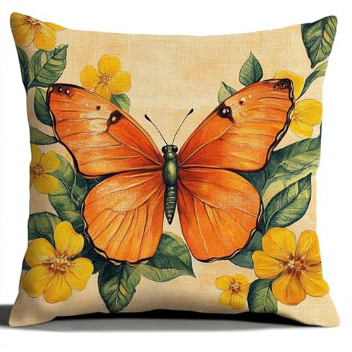 FFDONGTEGO Kreuzstichkissen Set Vorgedruckt Schmetterling Kreuzstich Set Erwachsene Vorgedruckt 11ct DIY Dekokissen Mit Stickgarn Sofakissen Mit Reißverschluss für Sofa Schlafzimmer 45X45cm FFDONGTEGO Kreuzstichkissen Set Vorgedruckt Schmetterling Kreuzstich Set Erwachsene Vorgedruckt 11ct DIY Dekokissen Mit Stickgarn Sofakissen Mit Reißverschluss für Sofa Schlafzimmer 45X45cm von FFDONGTEGO