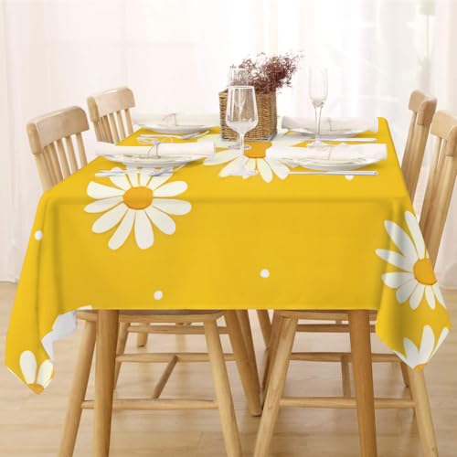Tischdecke Abwaschbar Fleckschutz Mitteldecke 80x80 cm Klein Eckig Pflegeleicht Tischwäsche Wasserdicht Lotuseffekt Tischdecke Gelb Tischdecke Blumen Tischtuch für Küche, Esstisch, Couchtisch Tischdecke Abwaschbar Fleckschutz Mitteldecke 80x80 cm Klein Eckig Pflegeleicht Tischwäsche Wasserdicht Lotuseffekt Tischdecke Gelb Tischdecke Blumen Tischtuch für Küche, Esstisch, Couchtisch von FFFASFY
