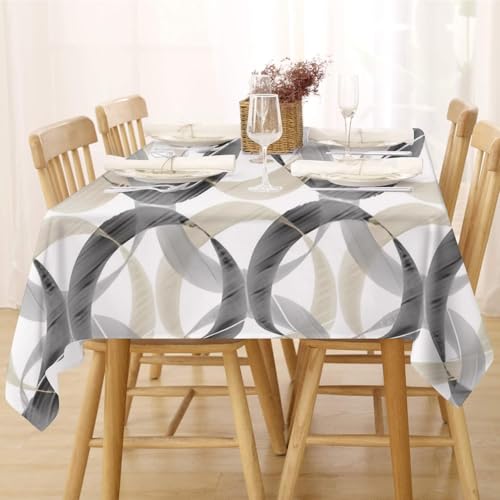 Tischdecke Abwaschbar Fleckschutz Tischdecke 100x140 cm Rechteckig Pflegeleicht Tischwäsche Wasserdicht Lotuseffekt Tischdecke Weiß Schwarz Tischdecke Kreis Tischtuch für Küche, Esstisch, Couchtisch Tischdecke Abwaschbar Fleckschutz Tischdecke 100x140 cm Rechteckig Pflegeleicht Tischwäsche Wasserdicht Lotuseffekt Tischdecke Weiß Schwarz Tischdecke Kreis Tischtuch für Küche, Esstisch, Couchtisch von FFFASFY