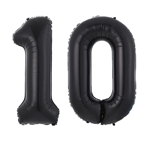Ballons rosa 40-Zoll-schwarze Ballon-Geburtstags-Party-Dekoration Geburtstag alphanumerischer Aluminiumfolie-Ballon Happy birthday ballon(10) von FFICUMON
