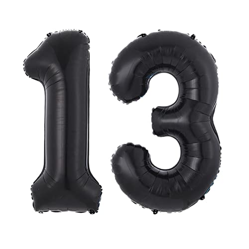 Ballons rosa 40-Zoll-schwarze Ballon-Geburtstags-Party-Dekoration Geburtstag alphanumerischer Aluminiumfolie-Ballon Happy birthday ballon(13) von FFICUMON