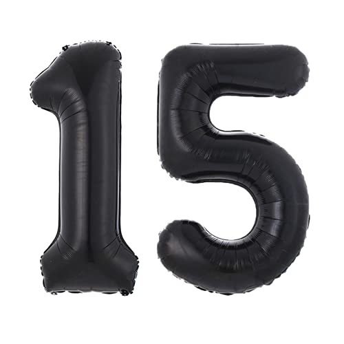 Ballons rosa 40-Zoll-schwarze Ballon-Geburtstags-Party-Dekoration Geburtstag alphanumerischer Aluminiumfolie-Ballon Happy birthday ballon(15) von FFICUMON