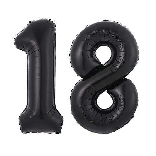 Ballons rosa 40-Zoll-schwarze Ballon-Geburtstags-Party-Dekoration Geburtstag alphanumerischer Aluminiumfolie-Ballon Happy birthday ballon(18) von FFICUMON