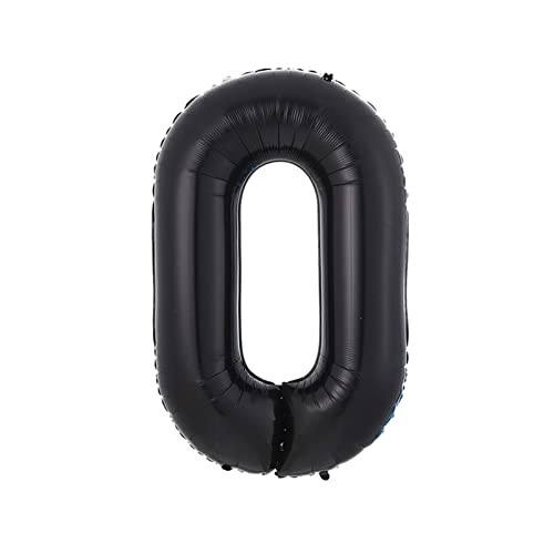 Ballons rosa 40-Zoll-schwarze Ballon-Geburtstags-Party-Dekoration Geburtstag alphanumerischer Aluminiumfolie-Ballon Happy birthday ballon(1pc 0) von FFICUMON