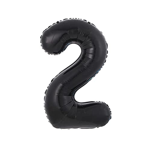 Ballons rosa 40-Zoll-schwarze Ballon-Geburtstags-Party-Dekoration Geburtstag alphanumerischer Aluminiumfolie-Ballon Happy birthday ballon(1pc 2) von FFICUMON