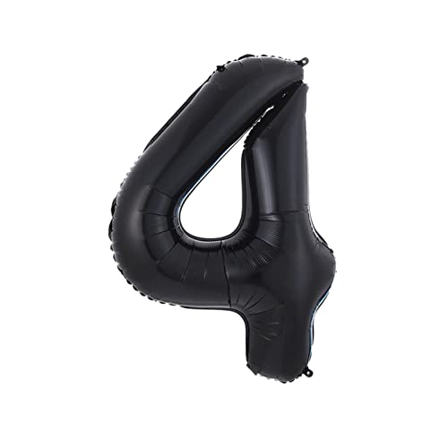 Ballons rosa 40-Zoll-schwarze Ballon-Geburtstags-Party-Dekoration Geburtstag alphanumerischer Aluminiumfolie-Ballon Happy birthday ballon(1pc 4) von FFICUMON