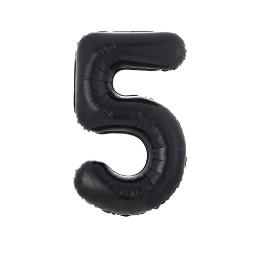Ballons rosa 40-Zoll-schwarze Ballon-Geburtstags-Party-Dekoration Geburtstag alphanumerischer Aluminiumfolie-Ballon Happy birthday ballon(1pc 5) von FFICUMON