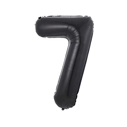 Ballons rosa 40-Zoll-schwarze Ballon-Geburtstags-Party-Dekoration Geburtstag alphanumerischer Aluminiumfolie-Ballon Happy birthday ballon(1pc 7) von FFICUMON