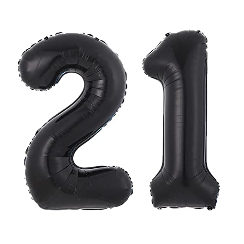 Ballons rosa 40-Zoll-schwarze Ballon-Geburtstags-Party-Dekoration Geburtstag alphanumerischer Aluminiumfolie-Ballon Happy birthday ballon(21) von FFICUMON