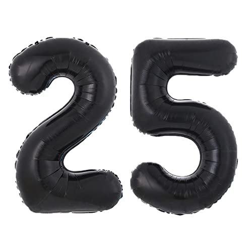 Ballons rosa 40-Zoll-schwarze Ballon-Geburtstags-Party-Dekoration Geburtstag alphanumerischer Aluminiumfolie-Ballon Happy birthday ballon(25) von FFICUMON