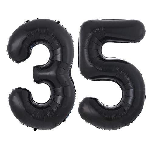 Ballons rosa 40-Zoll-schwarze Ballon-Geburtstags-Party-Dekoration Geburtstag alphanumerischer Aluminiumfolie-Ballon Happy birthday ballon(35) von FFICUMON