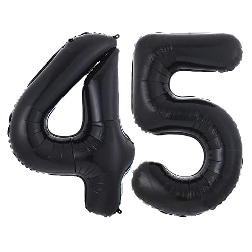 Ballons rosa 40-Zoll-schwarze Ballon-Geburtstags-Party-Dekoration Geburtstag alphanumerischer Aluminiumfolie-Ballon Happy birthday ballon(45) von FFICUMON