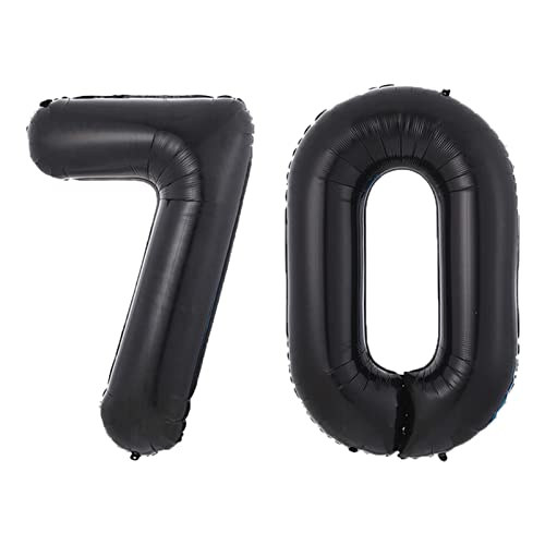 Ballons rosa 40-Zoll-schwarze Ballon-Geburtstags-Party-Dekoration Geburtstag alphanumerischer Aluminiumfolie-Ballon Happy birthday ballon(70) von FFICUMON