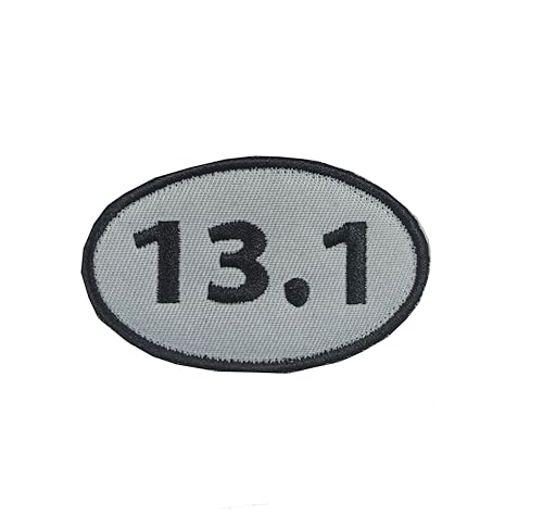 26.2 Marathonlauf-Aufnäher, Klettverschluss-Aufnäher, vollständige Stickerei für Kappen, Taschen, Westen, Jacken, Rucksäcke, Uniformen, Läufer, Track Run (13,1) von FFILL