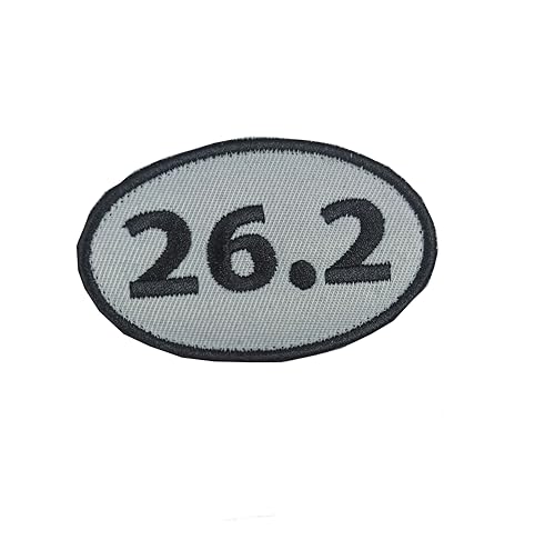 26.2 Marathonlauf-Aufnäher, Klettverschluss-Aufnäher, vollständige Stickerei für Kappen, Taschen, Westen, Jacken, Rucksäcke, Uniformen, Läufer, Track Run (26,2) von FFILL