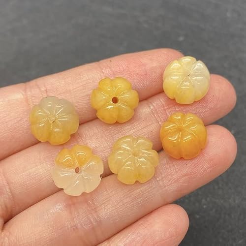 FFIME Natursteinperlen, grüner Aventurin-Achat, kürbisförmige Perlen für die Schmuckherstellung, DIY-Halskette, Ohrringe, Zubehör, Zubehör, Gelb, 9 x 12 mm, 10 Stück FFIME Natursteinperlen, grüner Aventurin-Achat, kürbisförmige Perlen für die Schmuckherstellung, DIY-Halskette, Ohrringe, Zubehör, Zubehör, Gelb, 9 x 12 mm, 10 Stück von FFIME