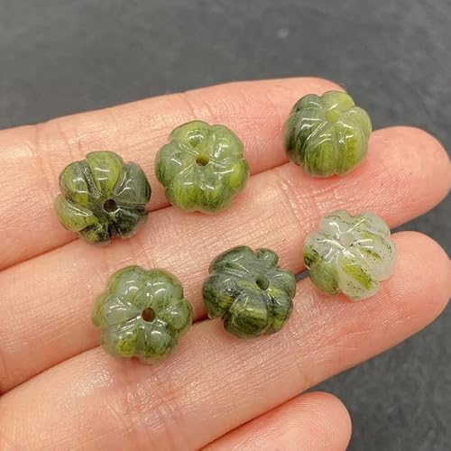 FFIME Natursteinperlen, grüner Aventurin-Achat, kürbisförmige Perlen für die Schmuckherstellung, DIY-Halskette, Ohrringe, Zubehör, Zubehör, Wasserachat, 9 x 12 mm, 10 Stück FFIME Natursteinperlen, grüner Aventurin-Achat, kürbisförmige Perlen für die Schmuckherstellung, DIY-Halskette, Ohrringe, Zubehör, Zubehör, Wasserachat, 9 x 12 mm, 10 Stück von FFIME