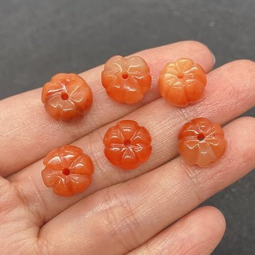 FFIME Natursteinperlen, grüner Aventurin-Achat, kürbisförmige Perlen für die Schmuckherstellung, DIY-Halskette, Ohrringe, Zubehör, Zubehör, roter Achat, 9 x 12 mm, 10 Stück FFIME Natursteinperlen, grüner Aventurin-Achat, kürbisförmige Perlen für die Schmuckherstellung, DIY-Halskette, Ohrringe, Zubehör, Zubehör, roter Achat, 9 x 12 mm, 10 Stück von FFIME