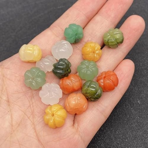 FFIME Natursteinperlen, grüner Aventurin-Achat, kürbisförmige Perlen für die Schmuckherstellung, DIY-Halskette, Ohrringe, Zubehör, Zubehör, zufällig, 9 x 12 mm, 10 Stück FFIME Natursteinperlen, grüner Aventurin-Achat, kürbisförmige Perlen für die Schmuckherstellung, DIY-Halskette, Ohrringe, Zubehör, Zubehör, zufällig, 9 x 12 mm, 10 Stück von FFIME
