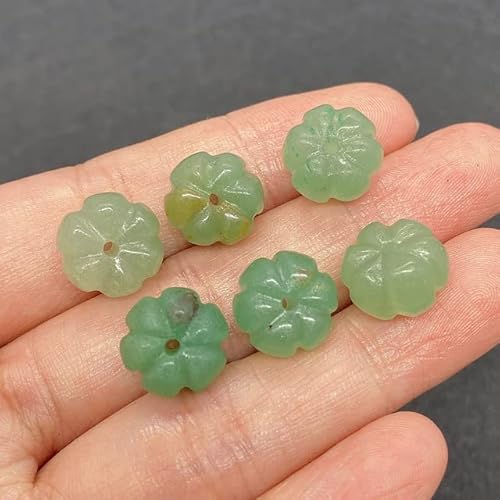 FFIME Natursteinperlen grüner Aventurin-Achat, kürbisförmige Perlen für die Schmuckherstellung, DIY-Halskette, Ohrringe, Zubehör, Zubehör, grüner Aventurin, 9 x 12 mm, 10 Stück FFIME Natursteinperlen grüner Aventurin-Achat, kürbisförmige Perlen für die Schmuckherstellung, DIY-Halskette, Ohrringe, Zubehör, Zubehör, grüner Aventurin, 9 x 12 mm, 10 Stück von FFIME