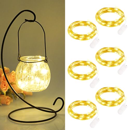 FFZZKJ Mini Lichterkette mit Batterie 6 Stück 2M 20 LED Lichterkette außen Batteriebetriebe Wasserdichte Lichterkette Innen für Zimmer, Home Deko, Geschenk Deko, Hochzeit Weihnachten Party, Warmweiß FFZZKJ Mini Lichterkette mit Batterie 6 Stück 2M 20 LED Lichterkette außen Batteriebetriebe Wasserdichte Lichterkette Innen für Zimmer, Home Deko, Geschenk Deko, Hochzeit Weihnachten Party, Warmweiß von FFZZKJ