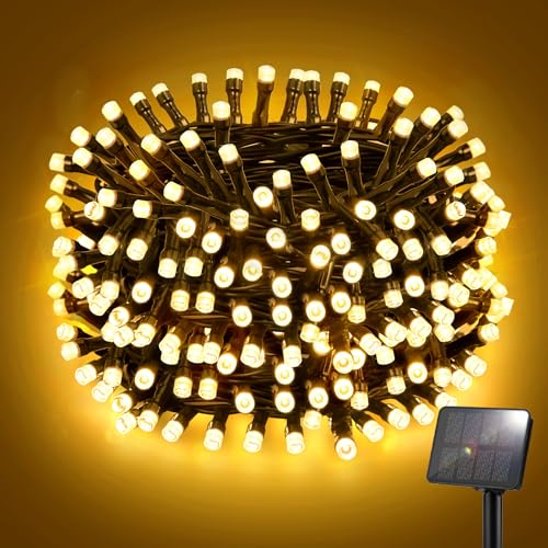 FFZZKJ Solar Lichterkette Aussen 5M 50LED Solar Lichterkette Outdoor Wetterfest 8 Modi IP65 Wasserdicht für Garten Terrasse Baum Hof Party, Warmweiß FFZZKJ Solar Lichterkette Aussen 5M 50LED Solar Lichterkette Outdoor Wetterfest 8 Modi IP65 Wasserdicht für Garten Terrasse Baum Hof Party, Warmweiß von FFZZKJ
