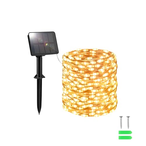 FFZZKJ Solar Lichterkette Außen Solar 100LED 10M Solarlichterkette Außen Wetterfest 8 Modi für Gartendeko, Terrasse, Warmweiß FFZZKJ Solar Lichterkette Außen Solar 100LED 10M Solarlichterkette Außen Wetterfest 8 Modi für Gartendeko, Terrasse, Warmweiß von FFZZKJ